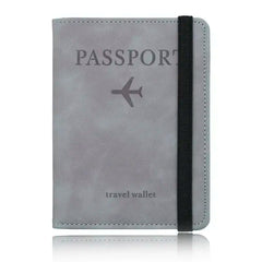 Blocking Passport Holder Leather Travel Wallet